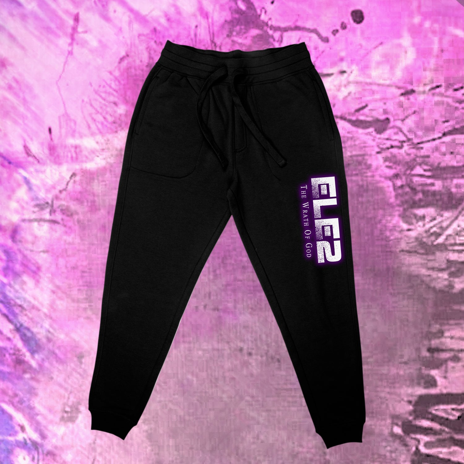 Purple and black discount joggers